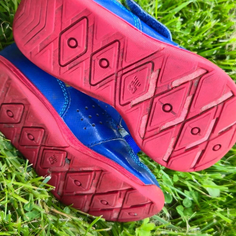 New Balance 111 Baby Night Sky & Brick Red Hook And Loop Sneaker Size‎ 9 c